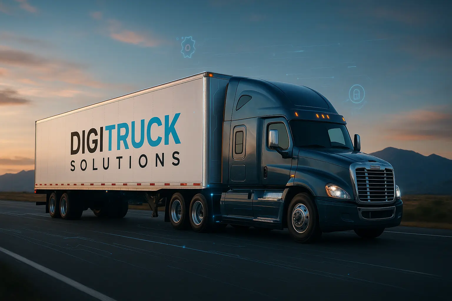 Freight truck representing logistics business growth online